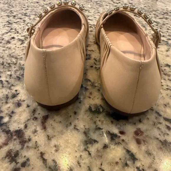 Antonio Melani x Jennifer Symko Lyssa Lou Leather Studded Mary Jane Flats - Picture 5 of 7